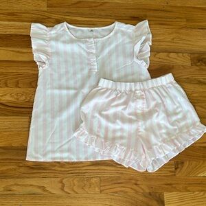 j. crew girls pajama set